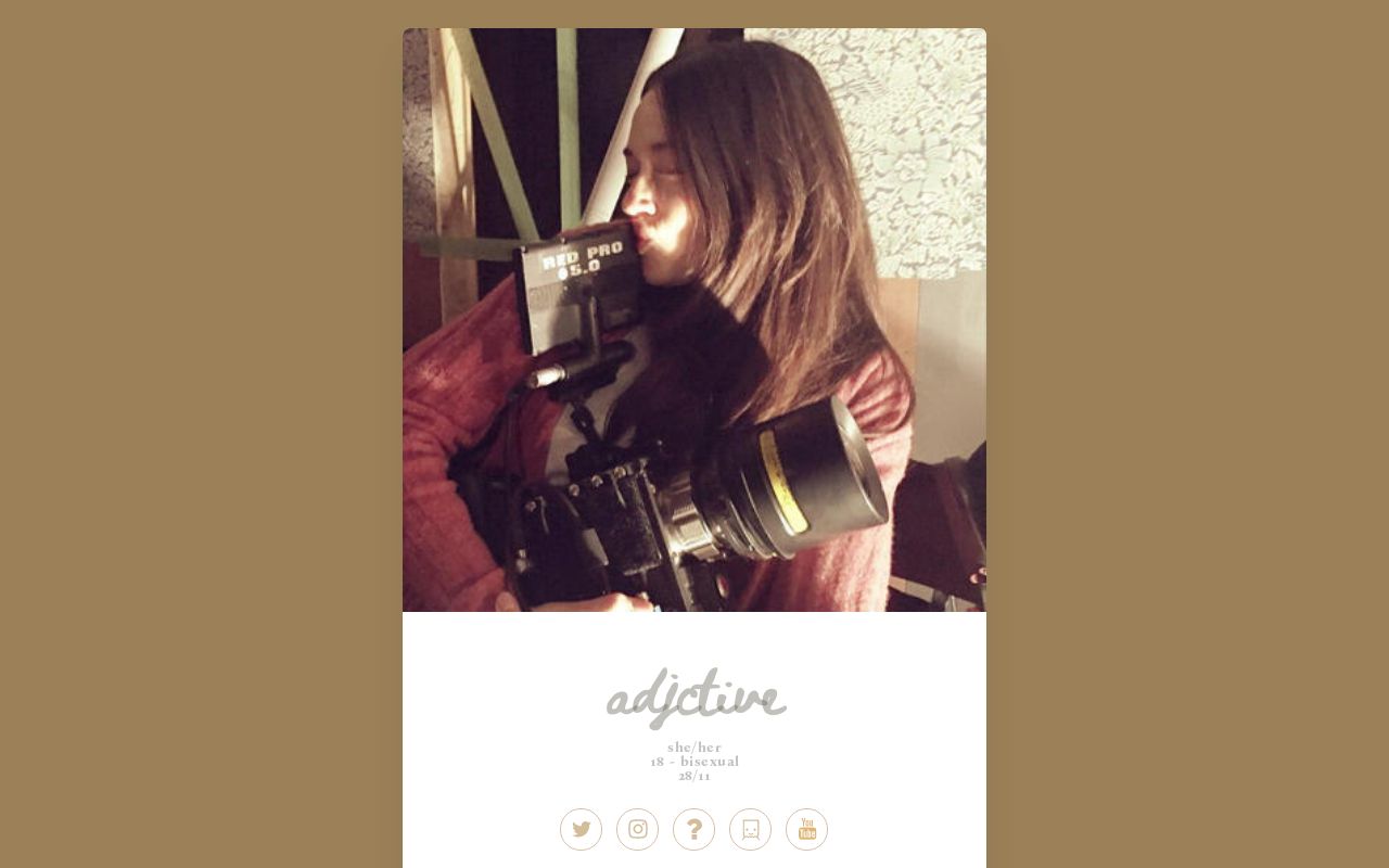 Carrd profile picture for @adjective